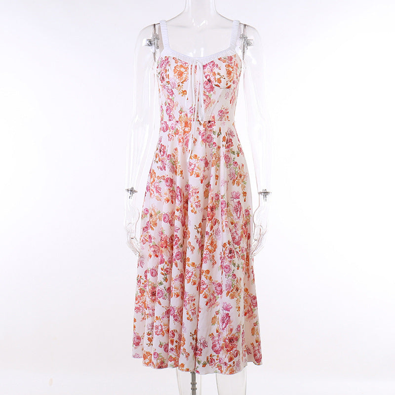 Split Floral Dress