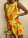 Loose Sleeveless Mid-length Dress