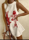 Loose Sleeveless Mid-length Dress