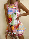 Loose Sleeveless Mid-length Dress