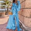Loose Lace-up Swing Dress