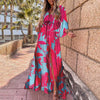 Loose Lace-up Swing Dress