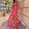Loose Lace-up Swing Dress