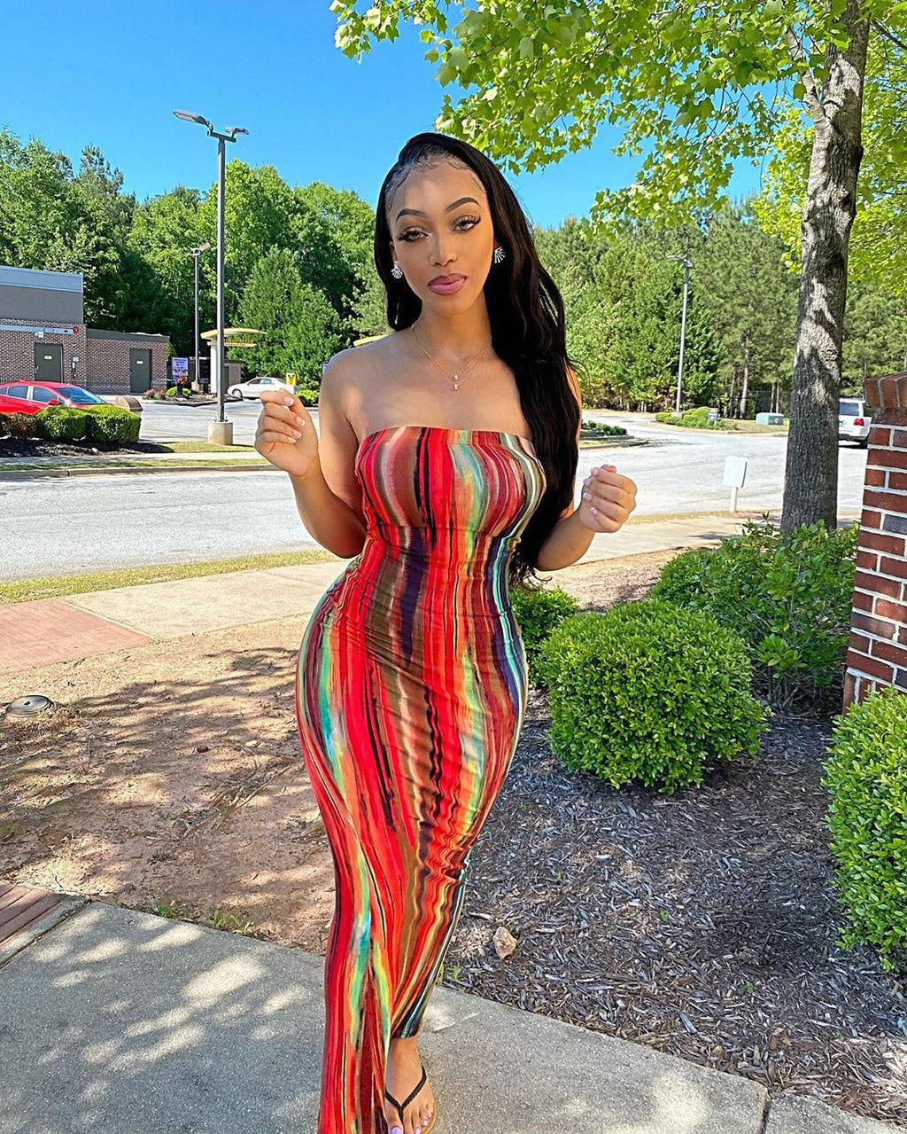 Chest Wrap Dress