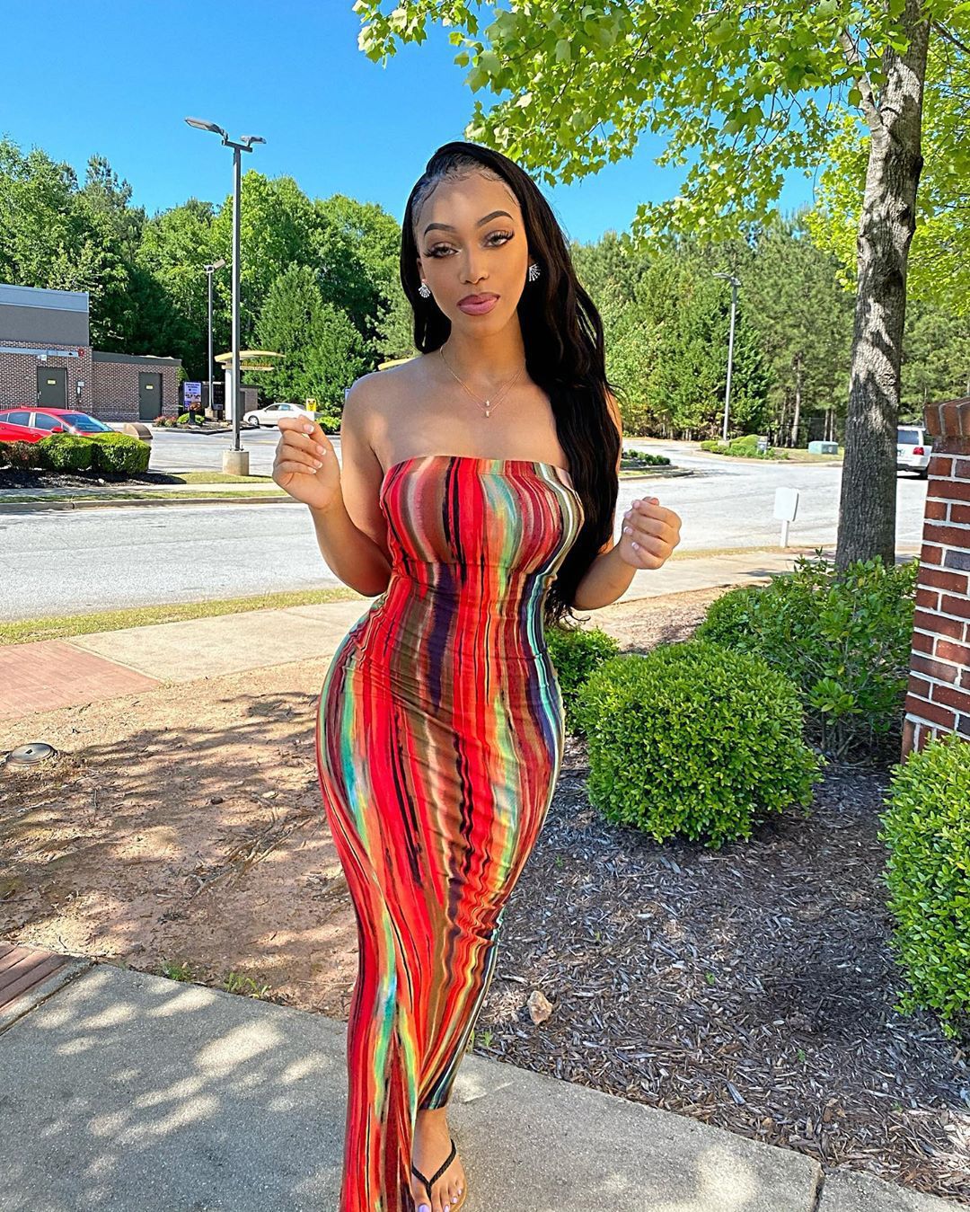 Chest Wrap Dress