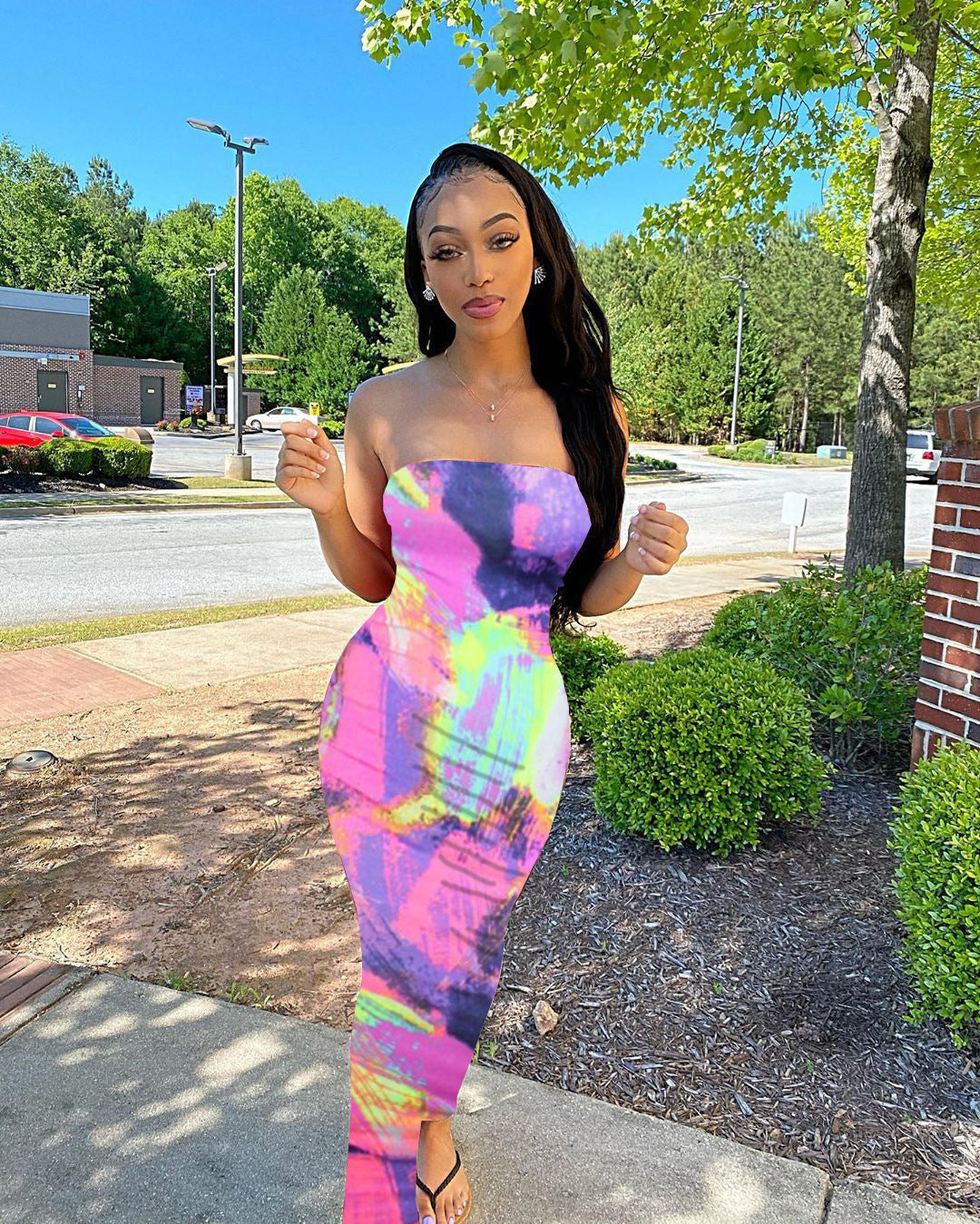 Chest Wrap Dress