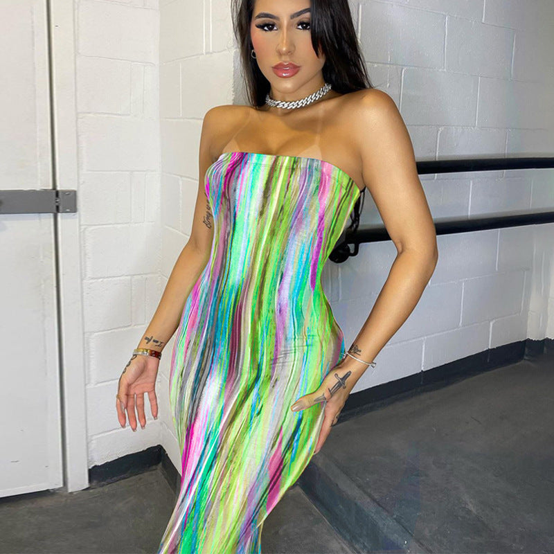 Chest Wrap Dress